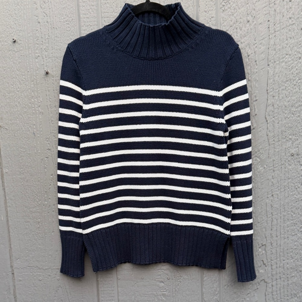 NWT J. Crew Cotton Turtleneck Knit Sweater Size: XS